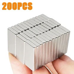 20-200 pezzi magneti al neodimio super resistenti 10/15/20mm X 5/10mm X 3mm N35 NdFeB magneti a blocchi magneti quadrati adesivi per frigorifero