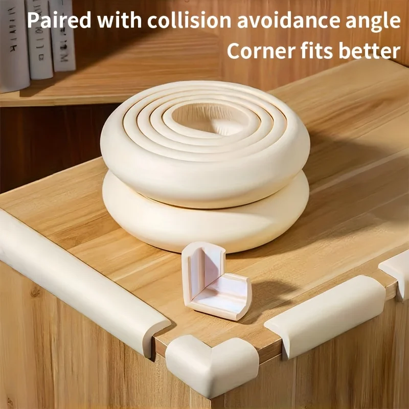 Corner corner protector - made of durable rubber, easy to install, effectively prevents scratches, stabilizes furniture position