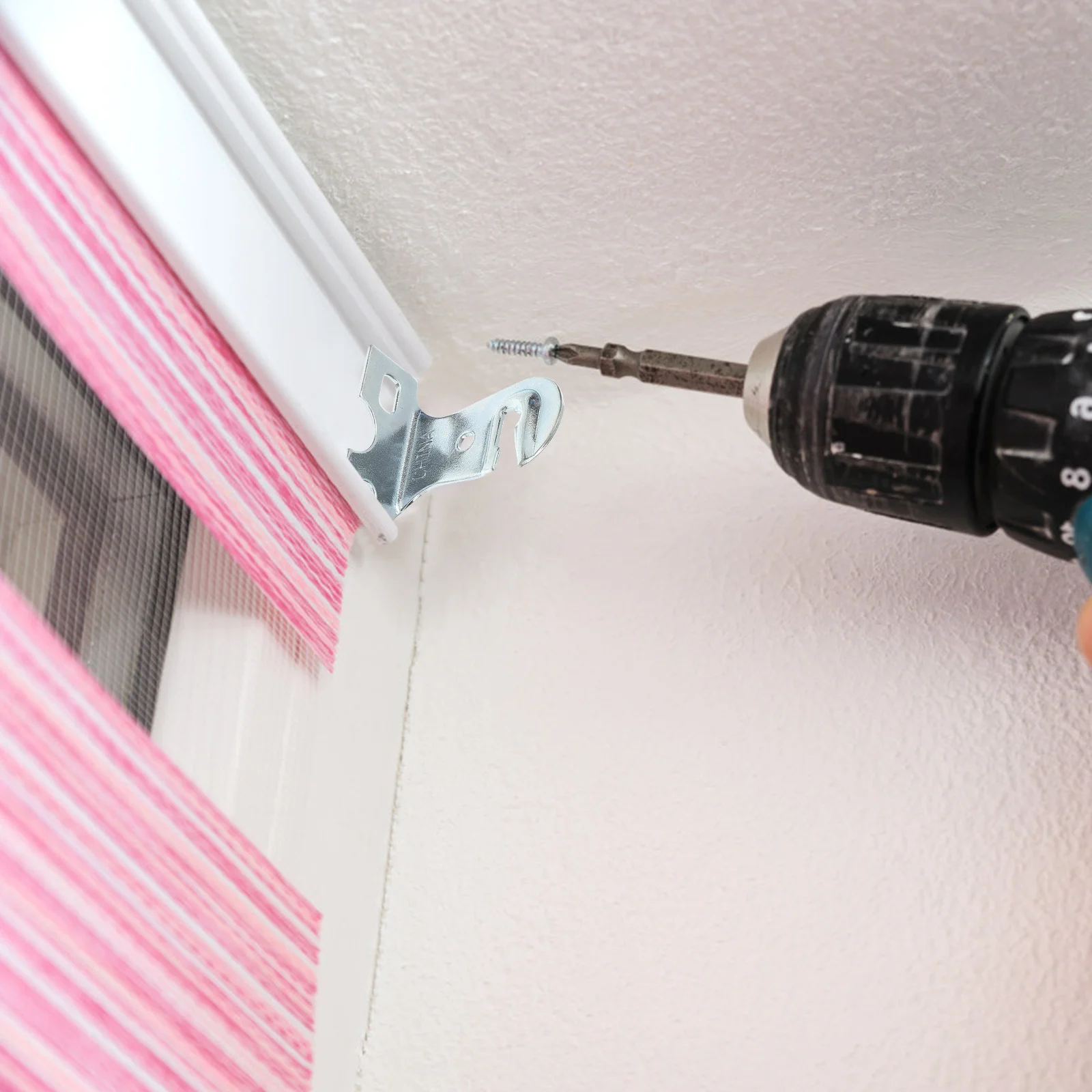 

2Sets Roller Blind Brackets Heavy Duty Curtain Mounting Braces for Home Office Window Blinds Accessories Roller Shade