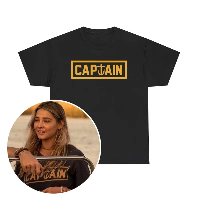 2026 Outerbanks Sarah Cameron Captain T-shirt Graphic TV Show Merch Trendy Shirt Gift for Fans OBX John Unisex Short-sleev