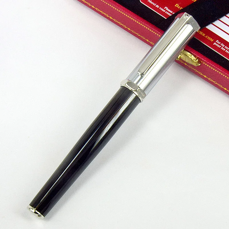 Imagem -03 - Agd Holográfico Roller Ball Pen Caneta de Luxo Barril Preto Dourado ou Prata Número de Série Escrita Suave