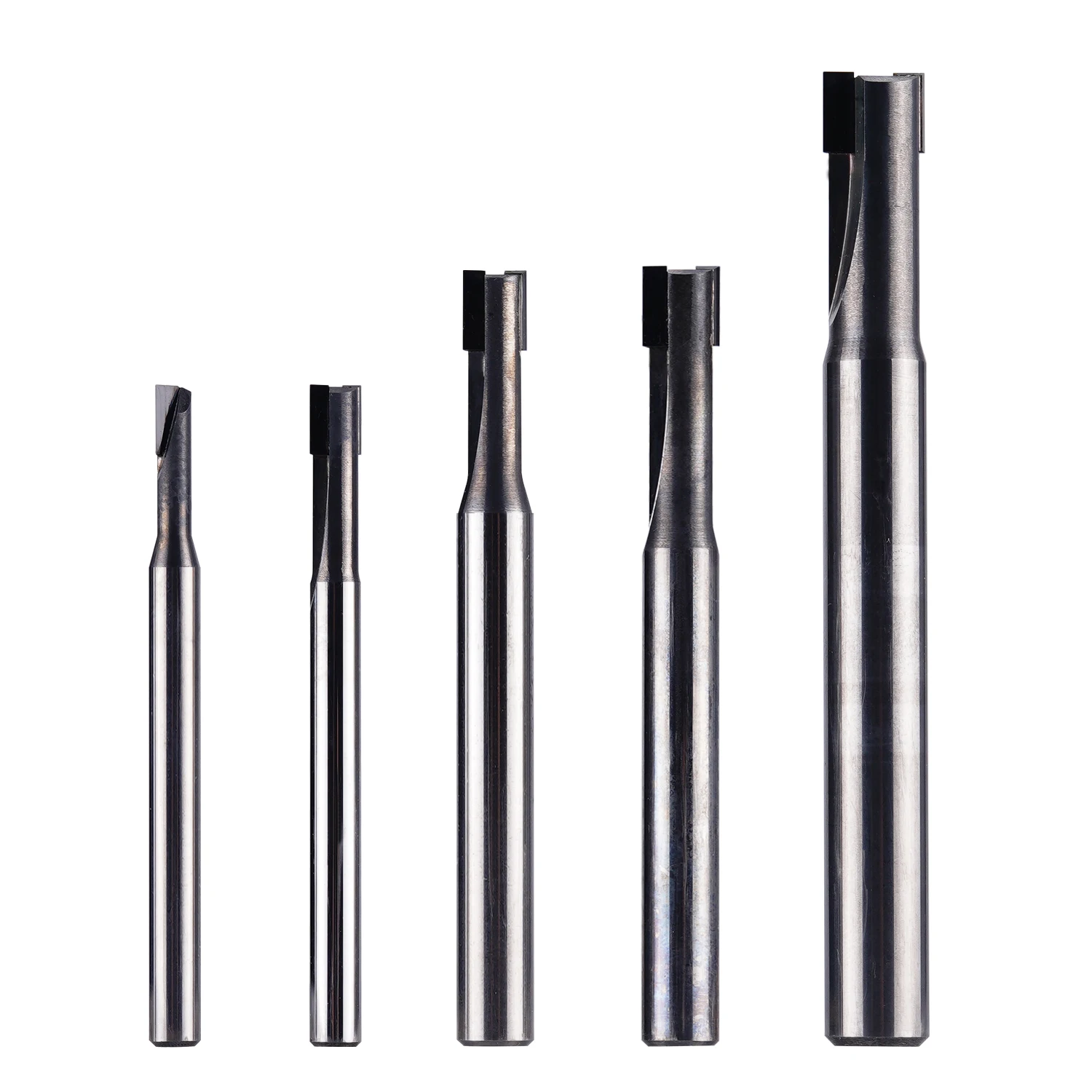 1PC Dreanique Diamond Straight Flute Milling Cutter CNC PCD Polishing End Mill Silicon Carbide Router Bits For Wood Lathe Tools