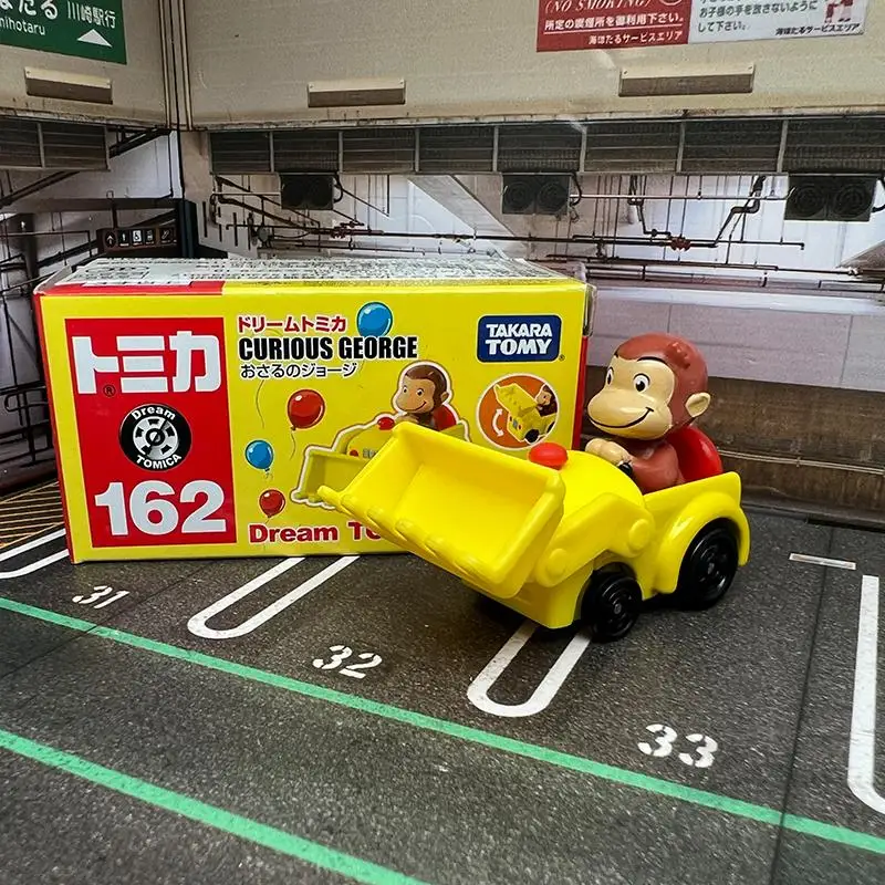 

Takara Tomy Tomica Dream No.162 Curious George Casting Static Alloy Car Vehicle Diecast Metal Mode Collection Display Toy Gift