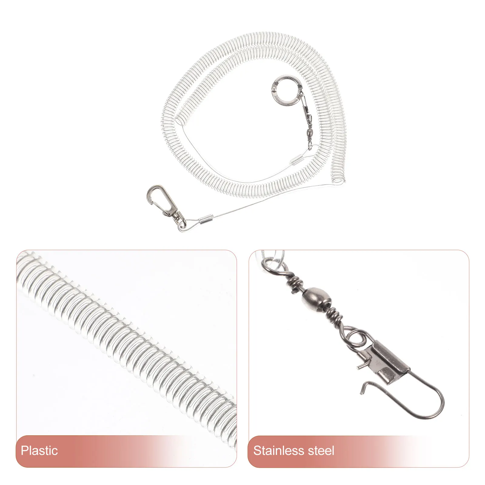

Parrot Flying Rope Bird Harness Adjustable Plastic Leash Training Chain Pet Supplies Lightweight Portable Outdoor Safety NonSlip