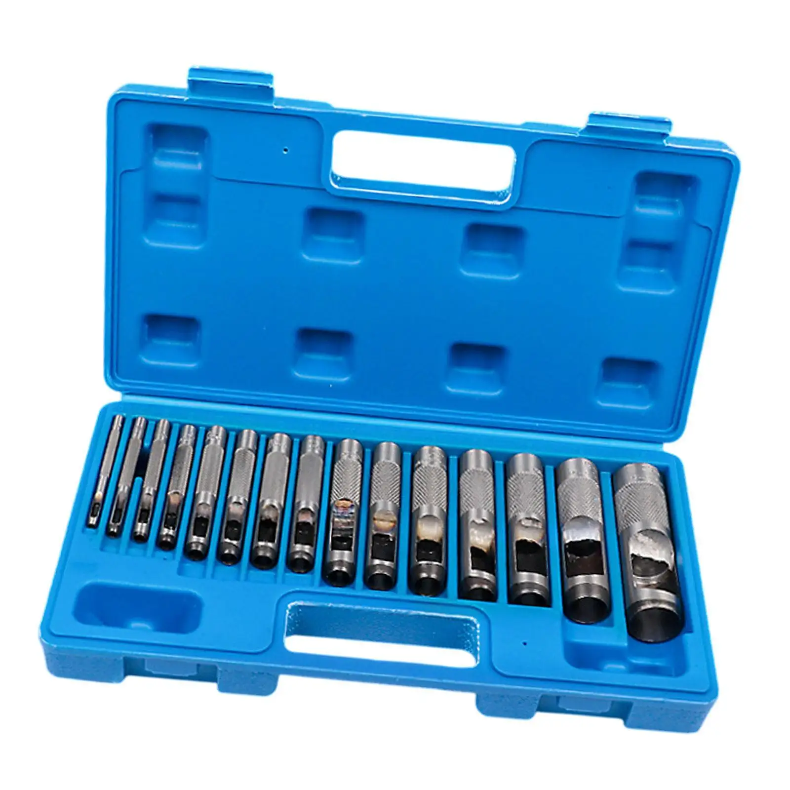 Hollow Punch Set Portable Steel Punch Tool for Watch Band Paper Webbing