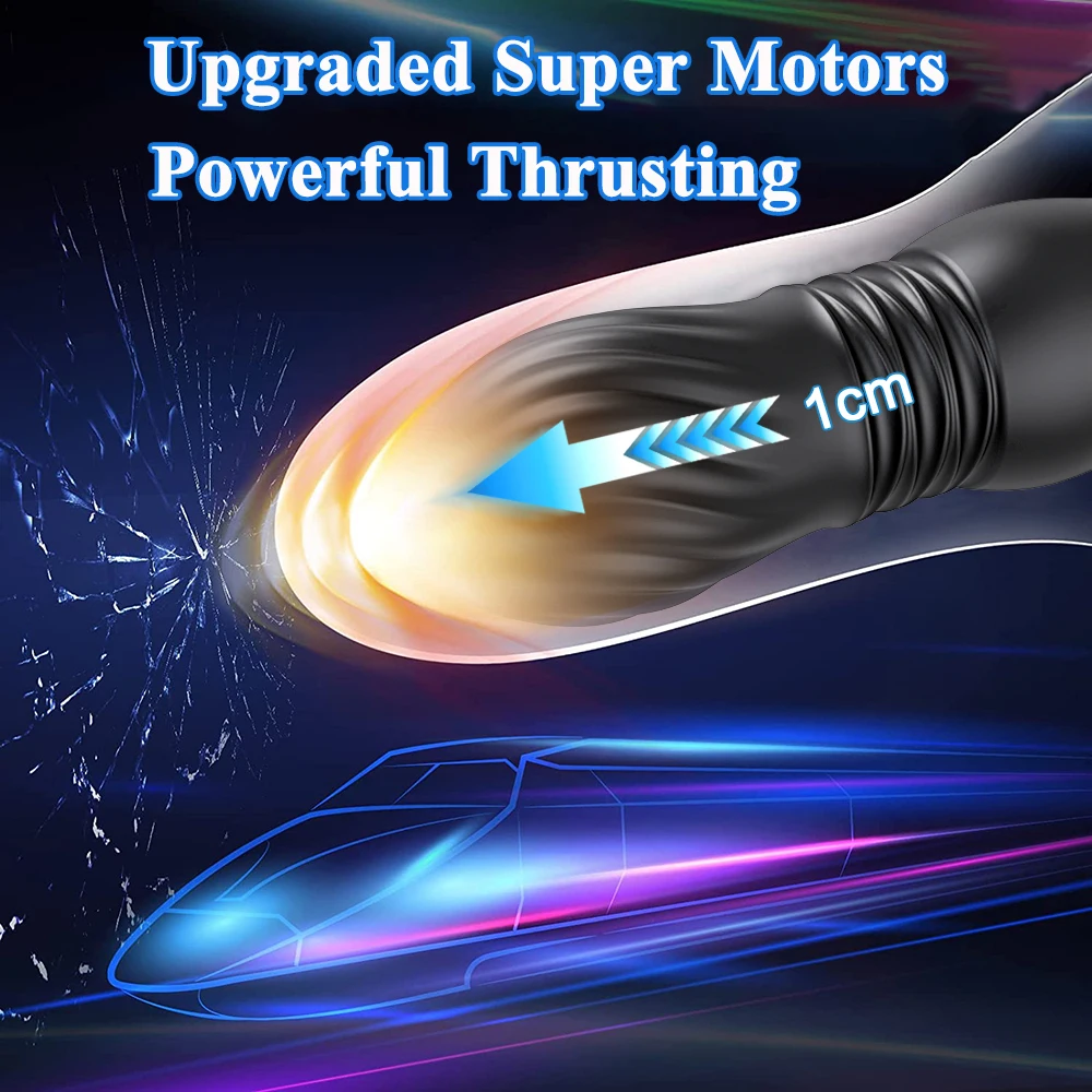 남성 압박 전립선 마사지기 APP 항문 진동기, 텔레스코픽 진동 엉덩이 플러그, 성인 용품, 남성 게이용 섹스 토이