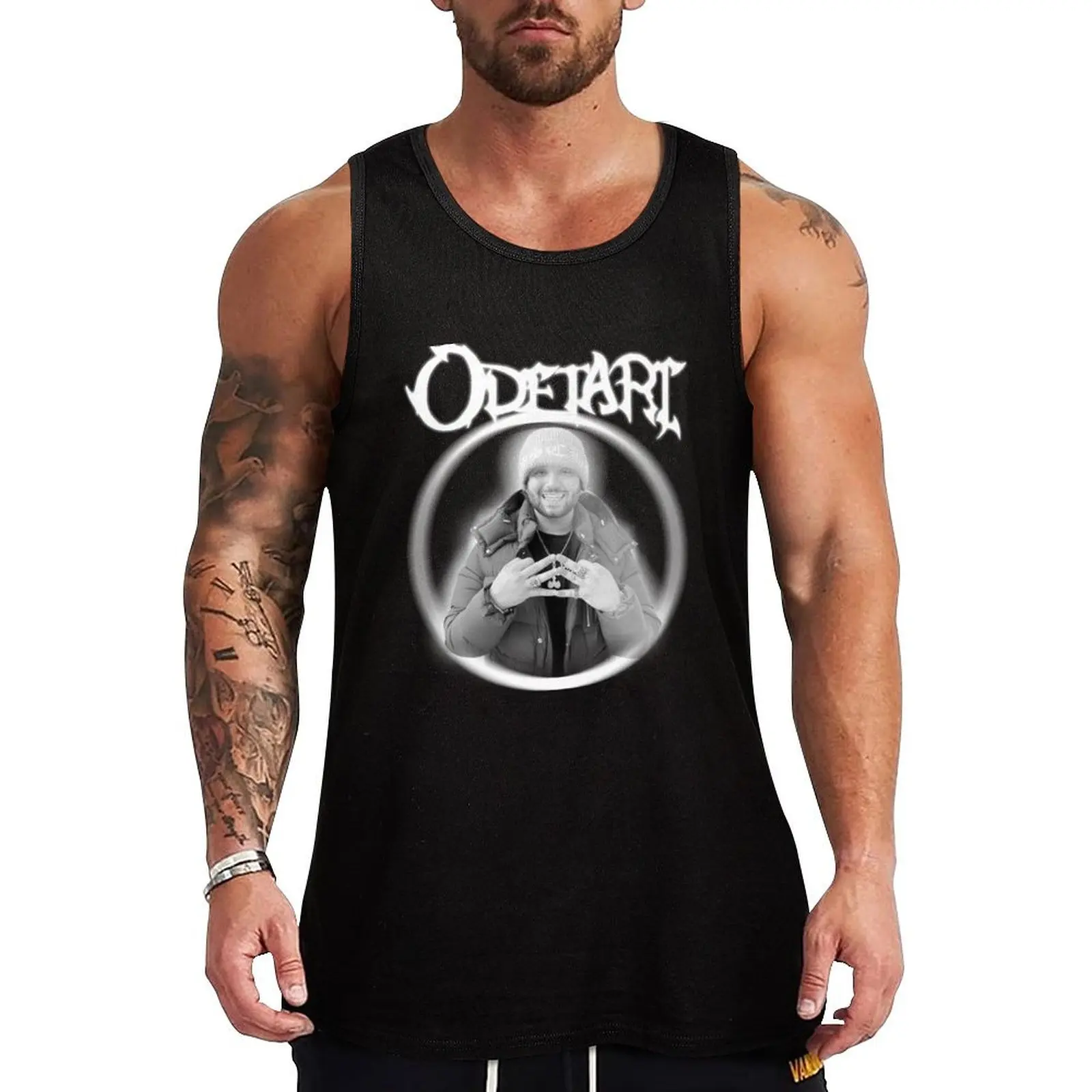 

Odetari Grunge Style Tank Top T-shirt Men's gym Top summer vest for men