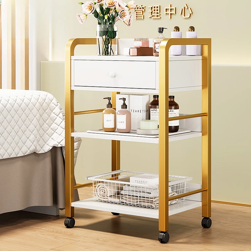 Makeup Beauty Salon Trolley Cosmetic Drawers Cleaning Tool Salon Trolley Hair Manicura Carrello Attrezzi Salon Furniture BL50ST