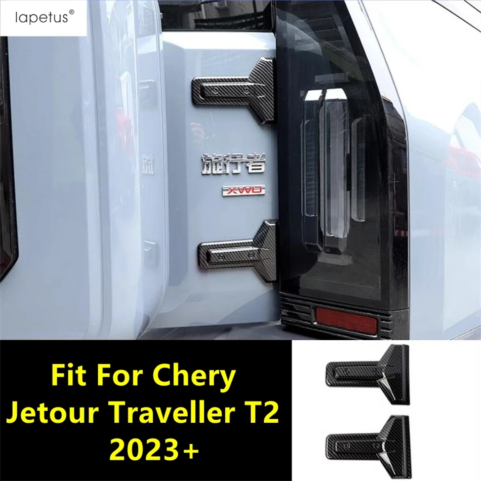 

For Chery Jetour Traveller T2 2023 2024 Car Styling Rear Trunk Tailgate Hinge Modification Cover Trim Carbon Fiber Accessories