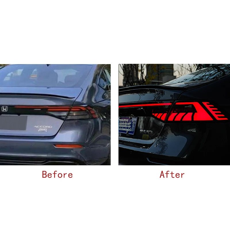 Zhengwo Supplier Led Tail Lights For Honda Accord 11st Gen 2023 Turn Signal Auto Parts Modified Sequential Indicator Back Light