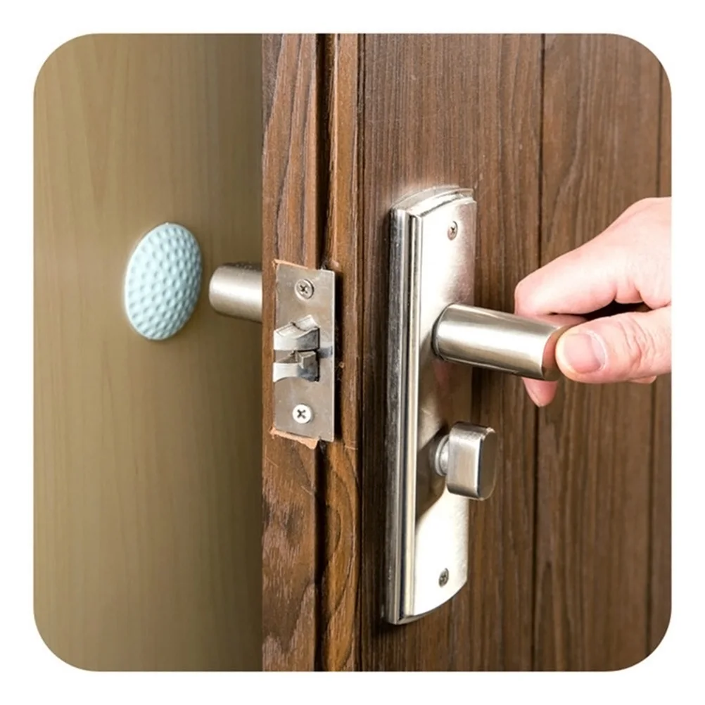

Rubber Door Knob Stopper Wall Bumper Self Adhesive Knob Protector Eco Friendly Premium Material Long Lasting Impact