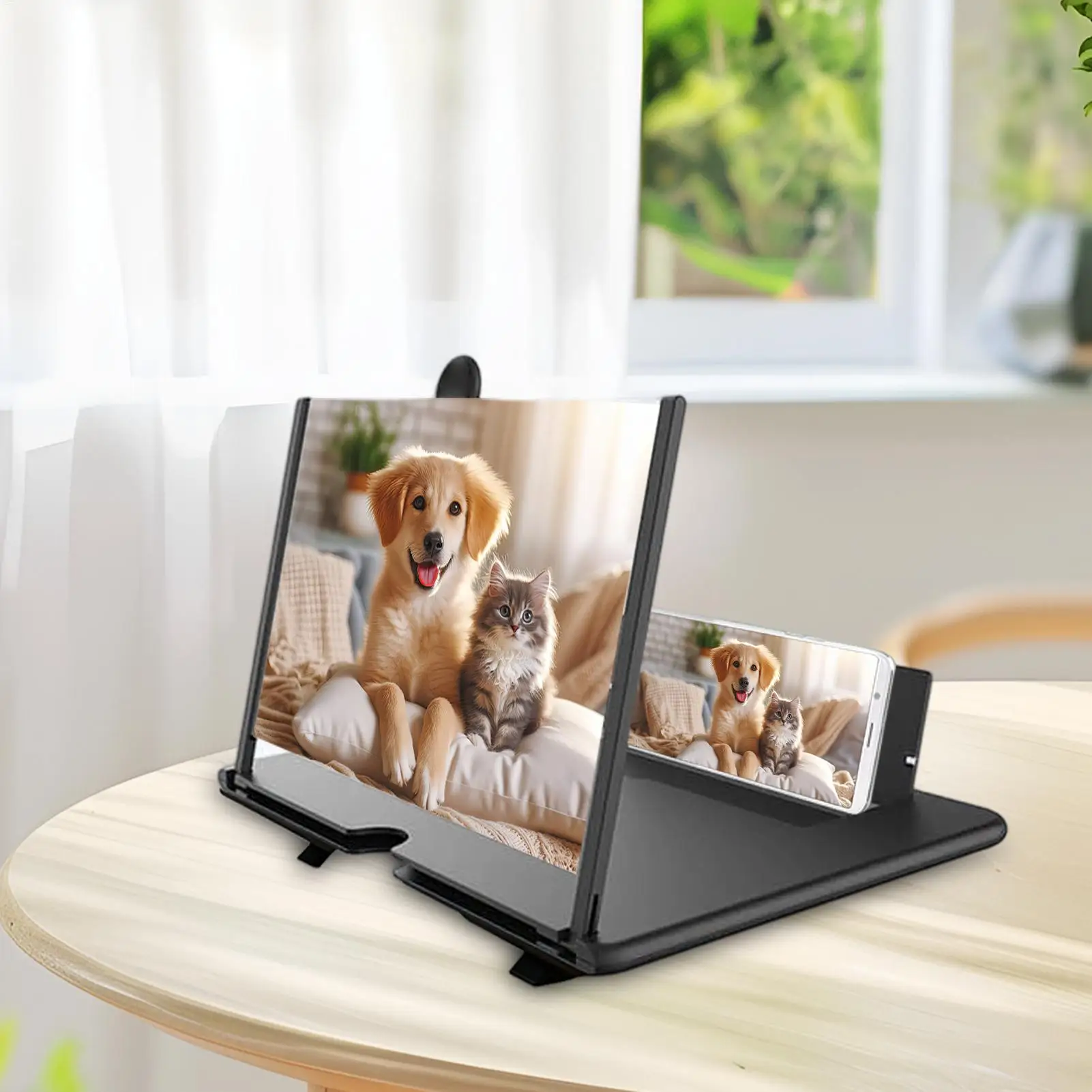 Cell Phone Screen Amplifier MobilePhone Holder MobilePhone HD Portable Phone Screen Video Magnifier Stand Bracket view 3