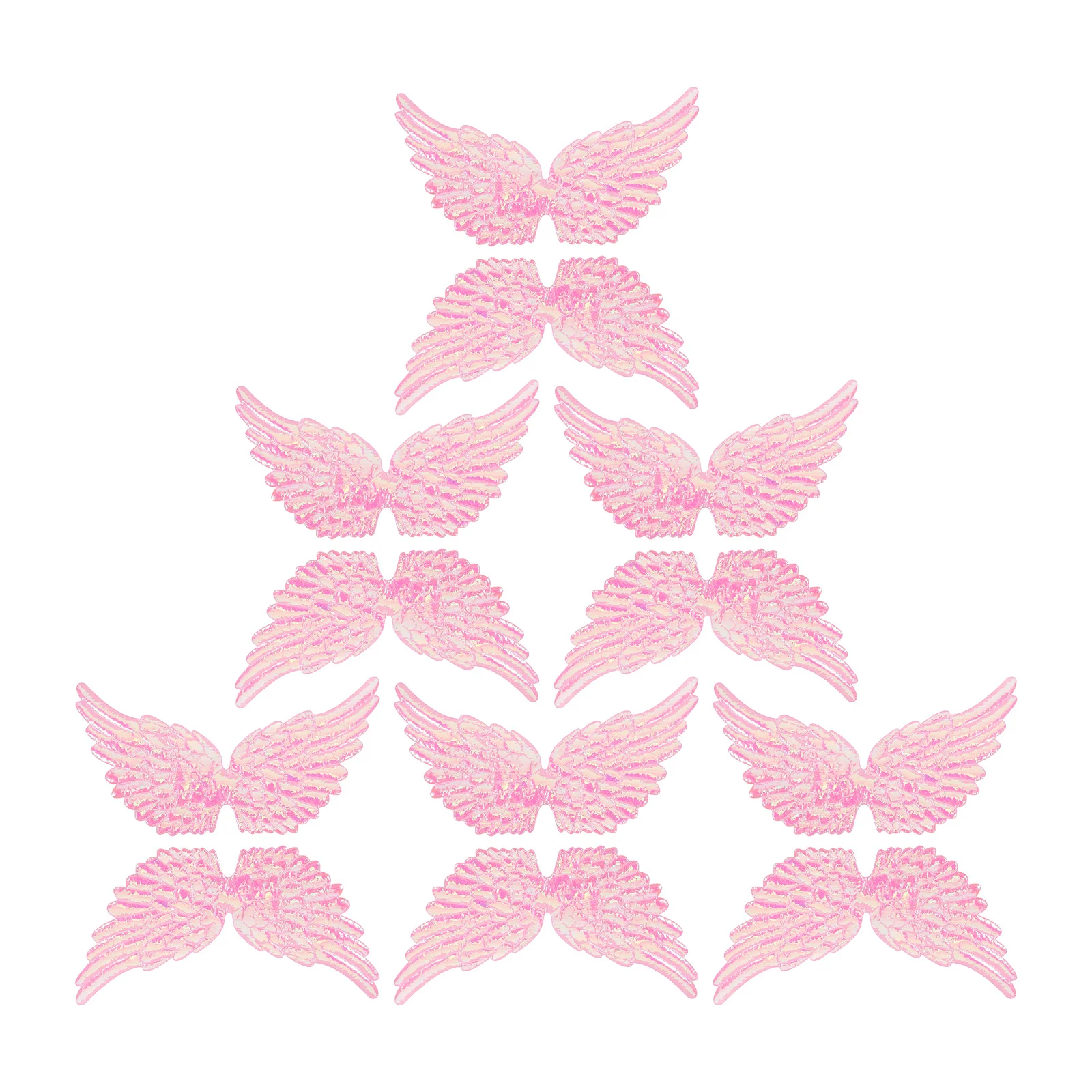

12pcs Pink Mini Angel Wings Craft Diy Accessories For Christmas Decor Bag Suitcase Pillow Curtain Decoration Small Wing
