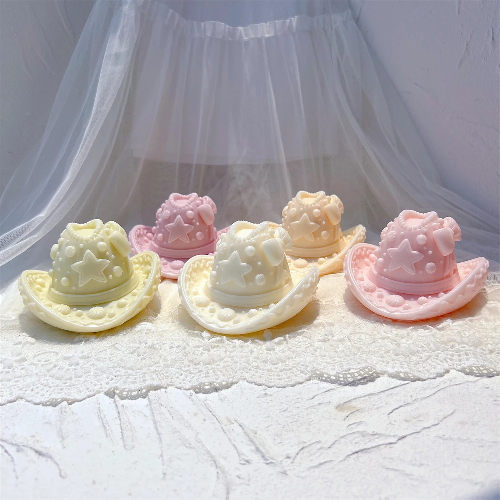 Christmas Cowboy Hat Silicone Mold for Candle Soap Resin Gingerbread Xmas Decoration Craft - Image 3