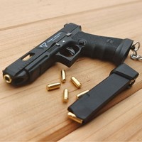 1:3 Scale G34TTI G17 Metal Mini Model Gun Toy Detachable Keychain and Shell Pop-up Decompression Gadget for Men's Gift With box