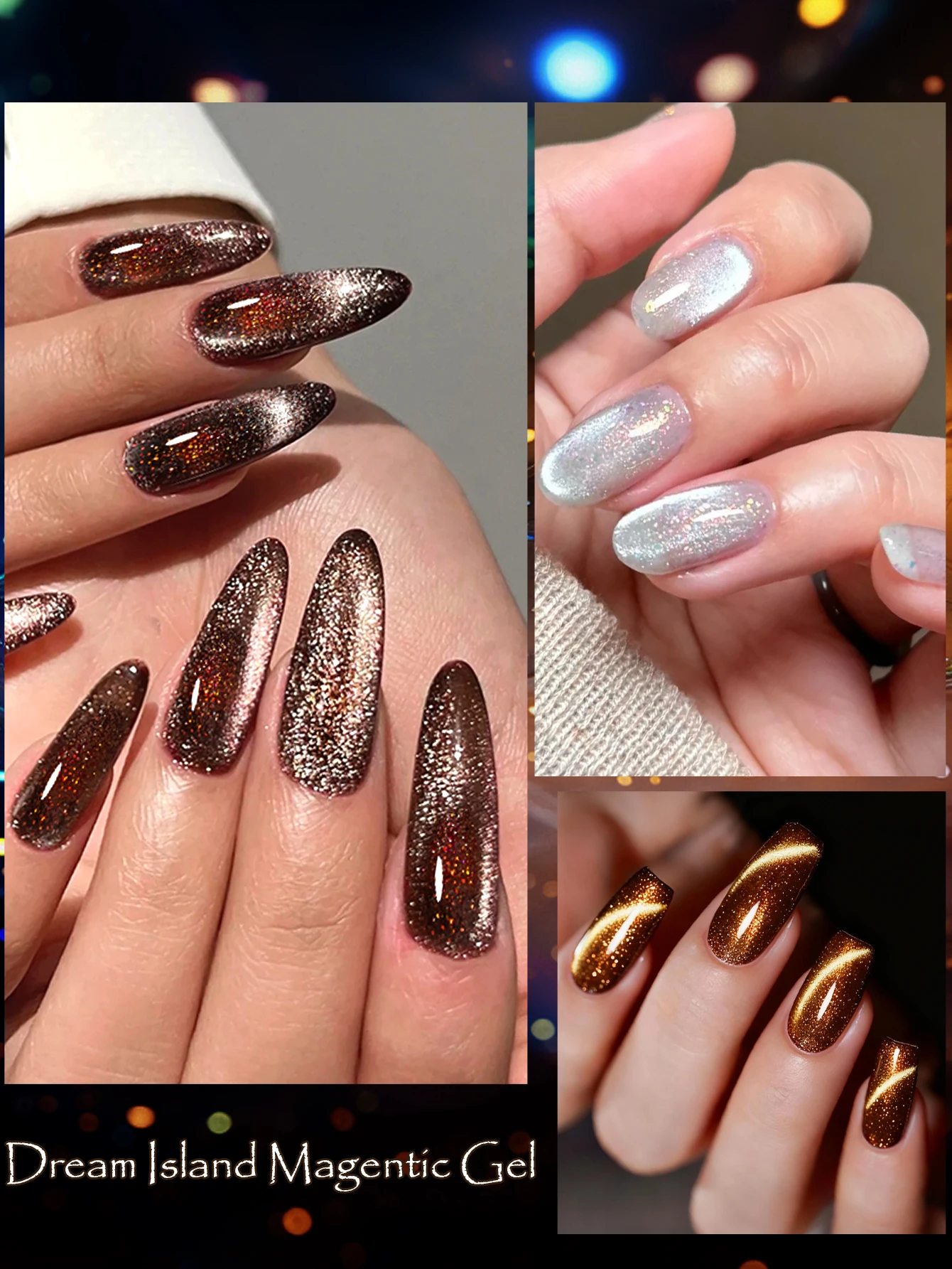 7ml MTSSII Dream Island Magnetic Gel Nail Polish Semi Permanent Soak Off UV LED Nail Art Varnish Manicure Design HEMA/TPO FREE