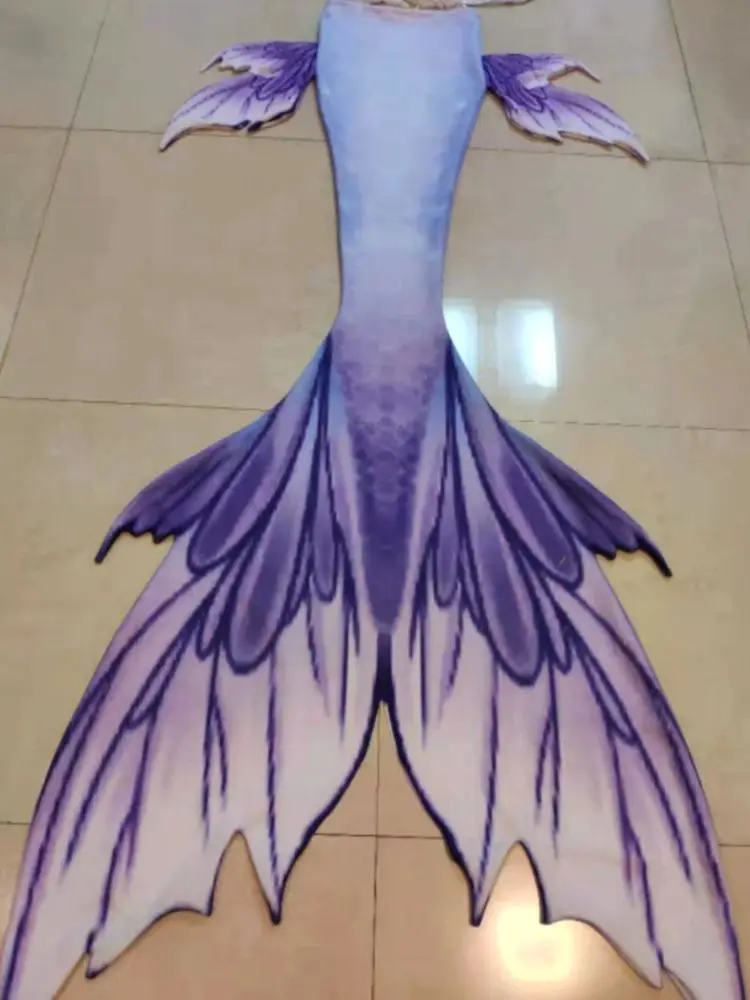 

Customized New Mermaid Tail for Swimming Swimsuit Tail and Fins Mermaid Tails With Monofin Adult Kids Swimmable Cosplay Costumes