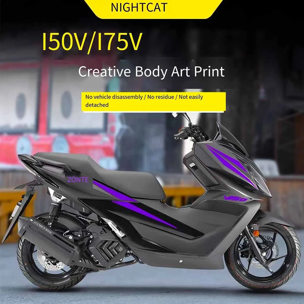 ZONTES 175V 175 V sticker decal whole car modification printmaking body cover protection T stickers and flower accessories