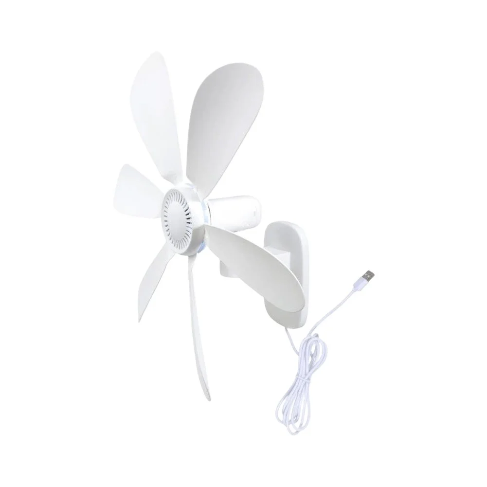 Silent 5V USB Wall Fan for Outdoor Camping and Indoor Use Compact Ceiling Fan for Bathroom Kitchen Garage and Workshop