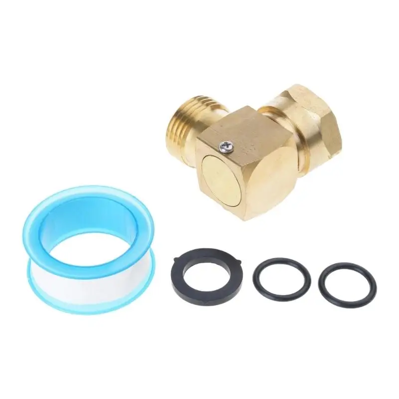 

R9UF L-образные фитинги для садового шланга, 3/4 дюйма, 90-градусный поворотный коленчатый соединитель для шланга