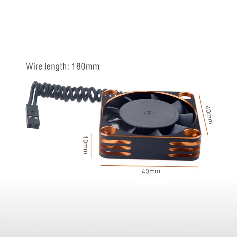 Rocket Metal 8.5V 16000RPM High Rotation Speed Cooling Fan for 4068 Brushless Motor ESC 1/10 1/8 RC Car Accessories Parts