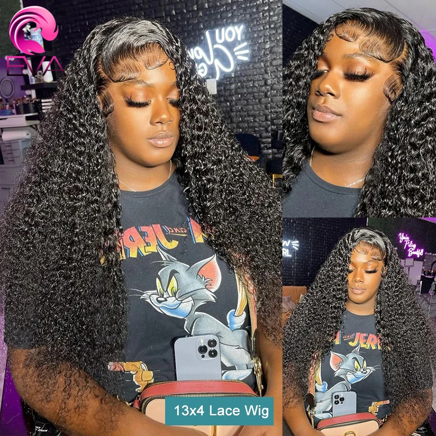 Real HD Lace Frontal Wig 13x6 13x4 Human Hair Wigs HD Lace Wig Melt Skins Curly Wigs For Women Glueless Wig Pre Plucked Hairline image 3