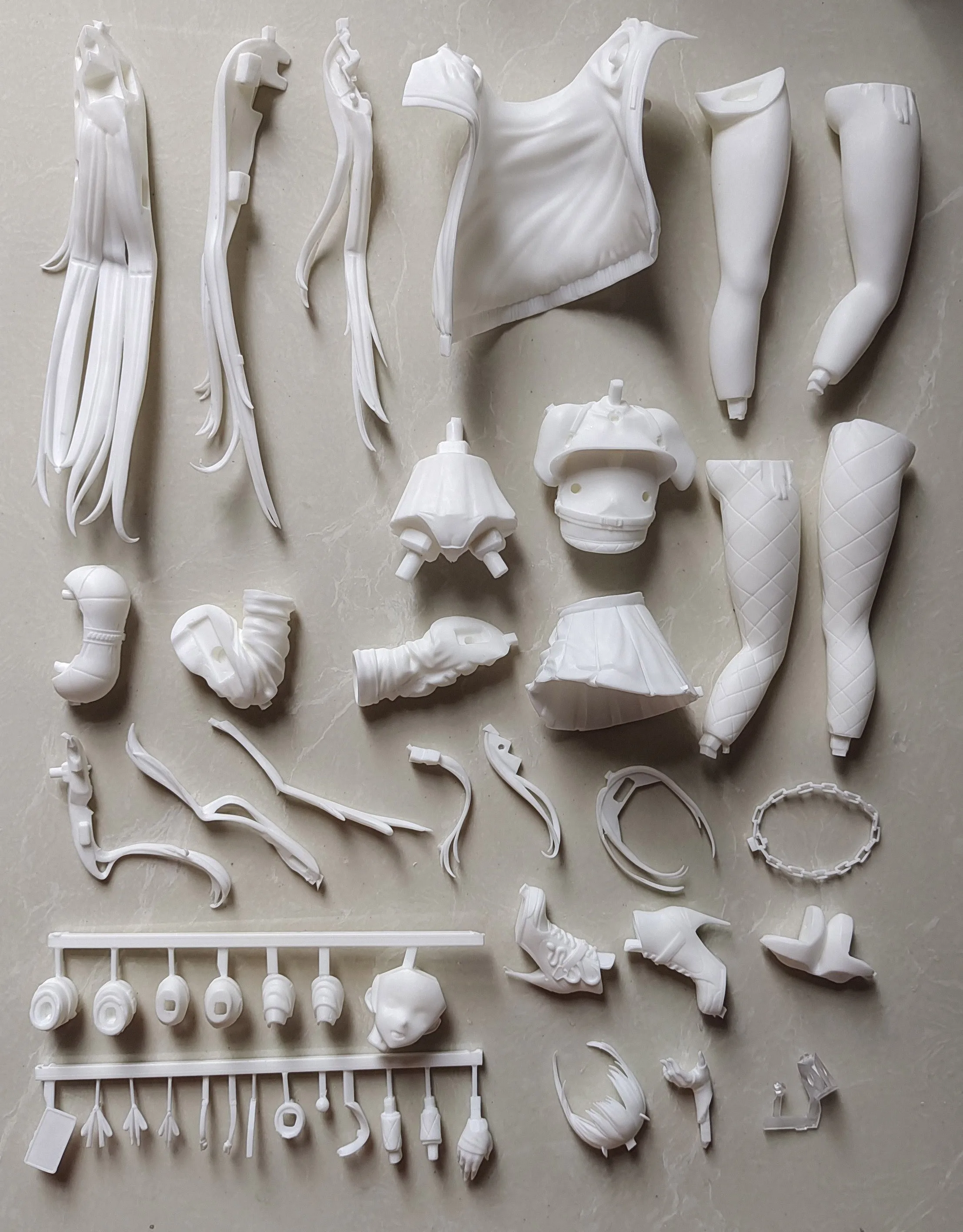 

23CM 1/7 Anime NIKKE The Goddess of Victory Kit kawaii Resin GK DIY White Assembly GK Model Statue Toys doll Collection Gifts