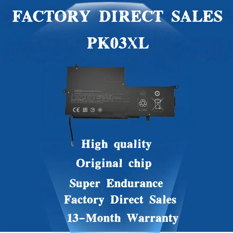 

New PK03XL Laptop Battery for HP Spectre Pro X360 13 G1 Series M2Q55PA M4Z17PA HSTNN-DB6S 6789116-005 11.4V 56WH