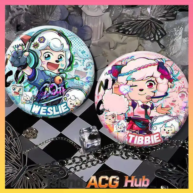 

Weslie 20th Anniversary Holographic Badge Anime Peripheral Collectible Button Pin Gift For Cartoon Anime Fans And Collectors