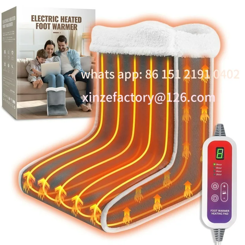 

Customizable winter three-dimensional foot warmer heating foot cover electric heating foot warmer blanket machine washable