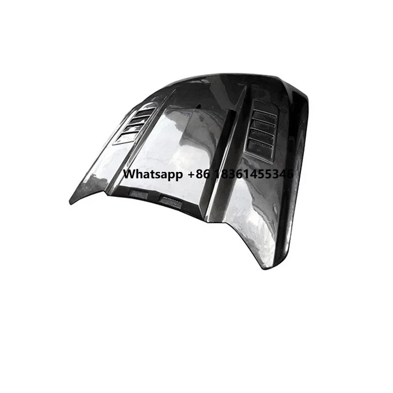 

For Mustang 2015 2016 2017 Front Air Vent Car Air Hood Intake Panel Bonnet Bo Factory Hot Selling Carbon Fiber Engine Cover