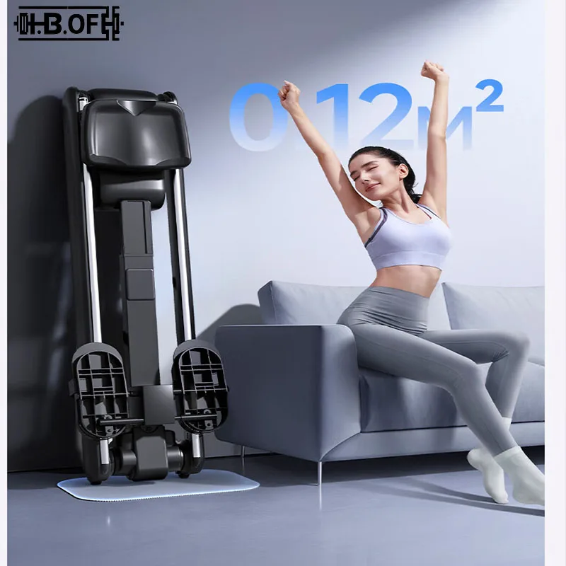 Easy Run Foldable Stable Smooth Rowing Machine Intelligent Magnetic Resistance Self Generating Commercial Home Fitness Equipment