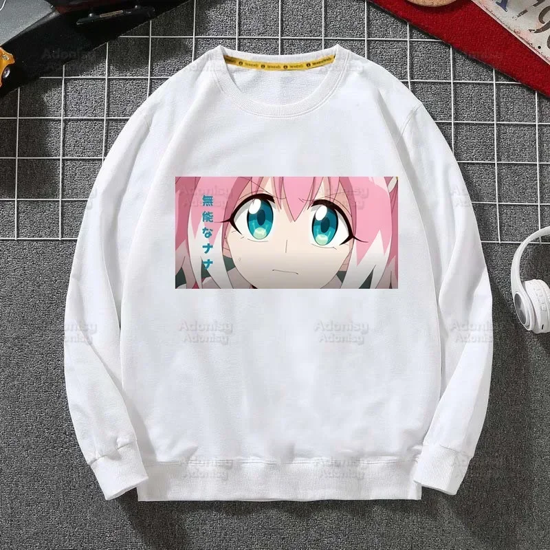 Talentless Nana Hoodie Hip Hop pria, atasan klasik Hiiragi Nana bertudung musim gugur untuk lelaki