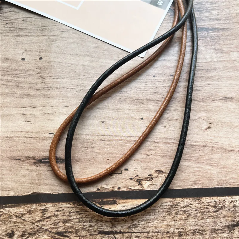 Leather Necklace Lanyard with Strong Clip and Keychain for Keys ID Badge Holder for USB or Cell Phone Brown Phone Strap