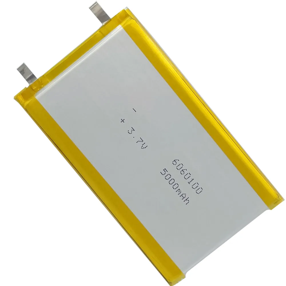 1-10PCS 6060100 18.5Wh Rechargeable High Large Capacity LiPo Battery Cell 3.7V 5000mAh Lithium Polymer Battery for Power Bank
