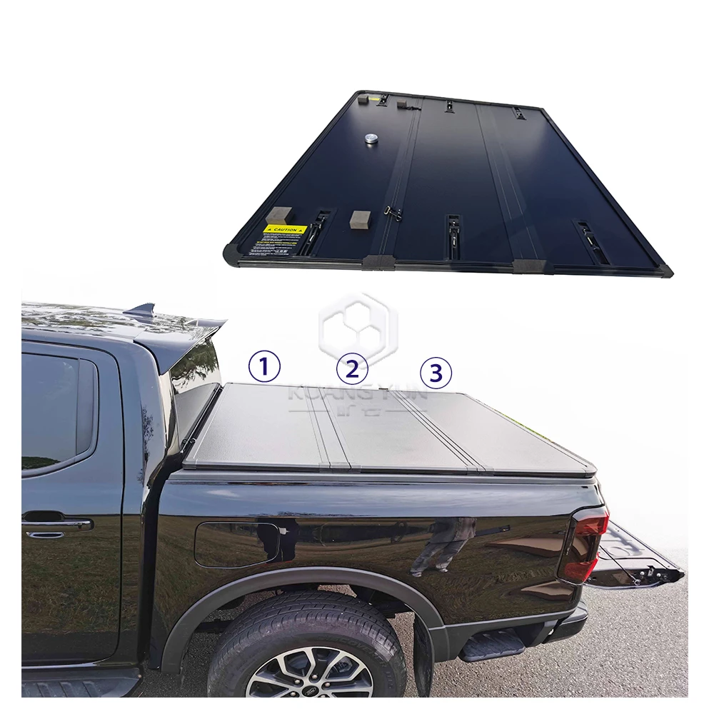 

Alloy Hard Tri-fold Tonneau Cover For JAC Ranger Three Fold Pickup Bed Covers