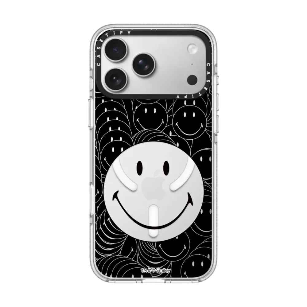 CASETiFY Smiley Series Face Text Stickers Magnetic Drop-proof Case for iPhone 13 14 15 17 16 Pro Max Air Plus Protect Cover view 6