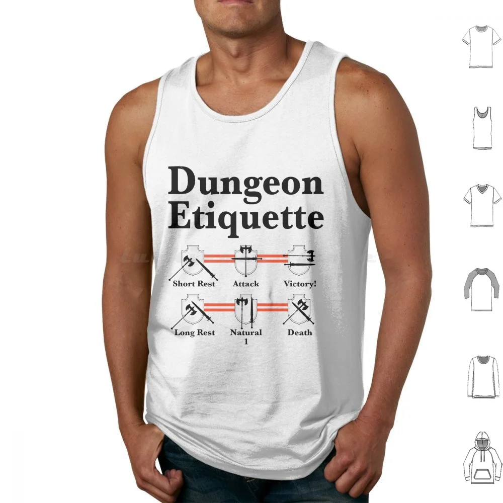 Etiquette-Old School And Tank Tops Print Cotton Vintage Dragonlance Game 80s Ravenloft And Dnd D D 1980s Retro Greyhawk