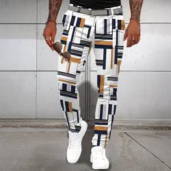 2025 men's fashionable casual pants adopt high-quality fabrics, diverse design styles and color combinations