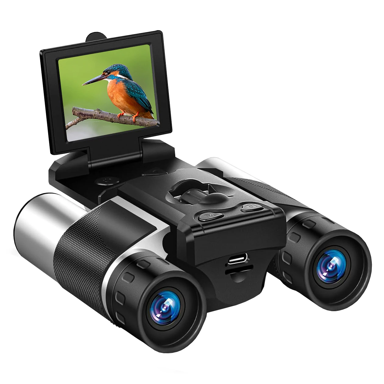 

XMSJ DT10 2.5K HD Binoculars Telescope Camera 8X Zoom 10X Optical 48MP Portable Digital Outdoor Bird-watching Mirror for Camping