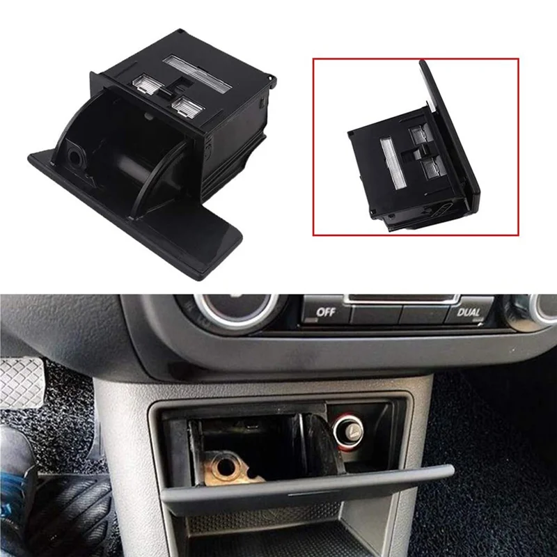 

A30P-Car Ashtray Console Storage Box Plug-In Storage Box For VW Golf Tiguan 2009-2014 5ND857961 5M1857309B