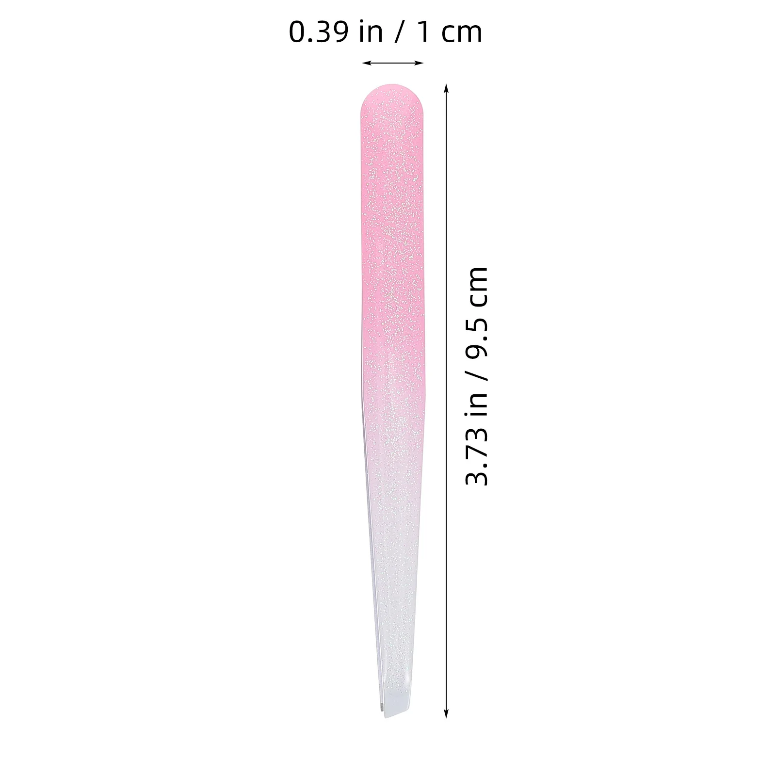 Pinça profissional de ponta inclinada, 4 unidades, aparador de sobrancelha, remoção de pelos faciais, design elegante com glitter, acessório de beleza versátil