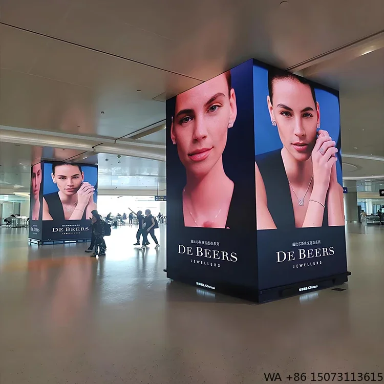 

Easy Installation 26-inch 640x480mm 8K IP55 Waterproof TV Wall Movable Background P2LED Panel Subway Station Advertising LED