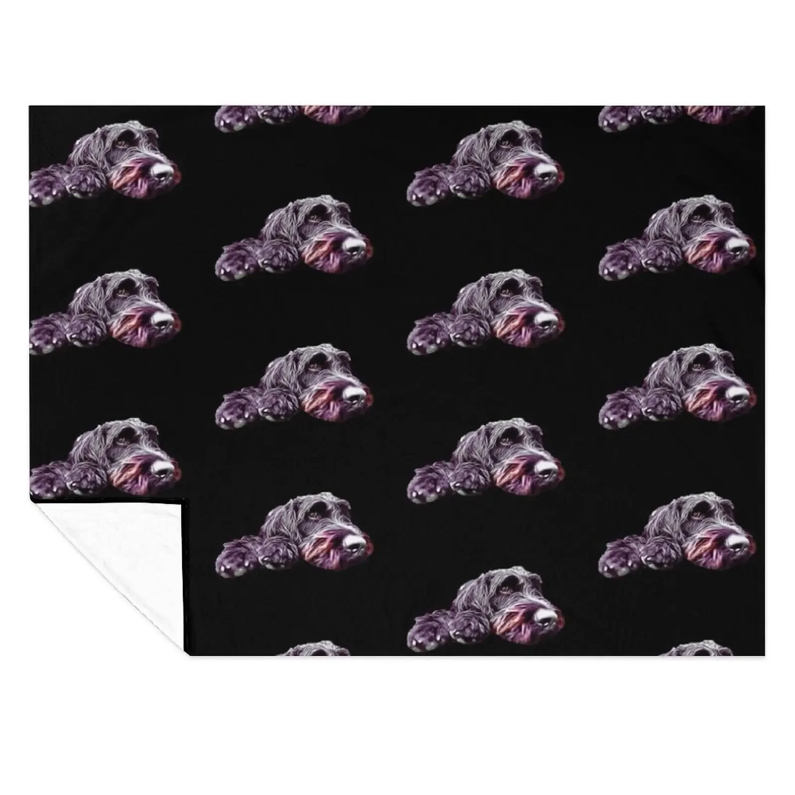 

Labradoodle Doodle Dog | Poodle Mix Dog Throw Blanket For Sofa Thin blankets ands Luxury Throw Sofa Quilt Blankets