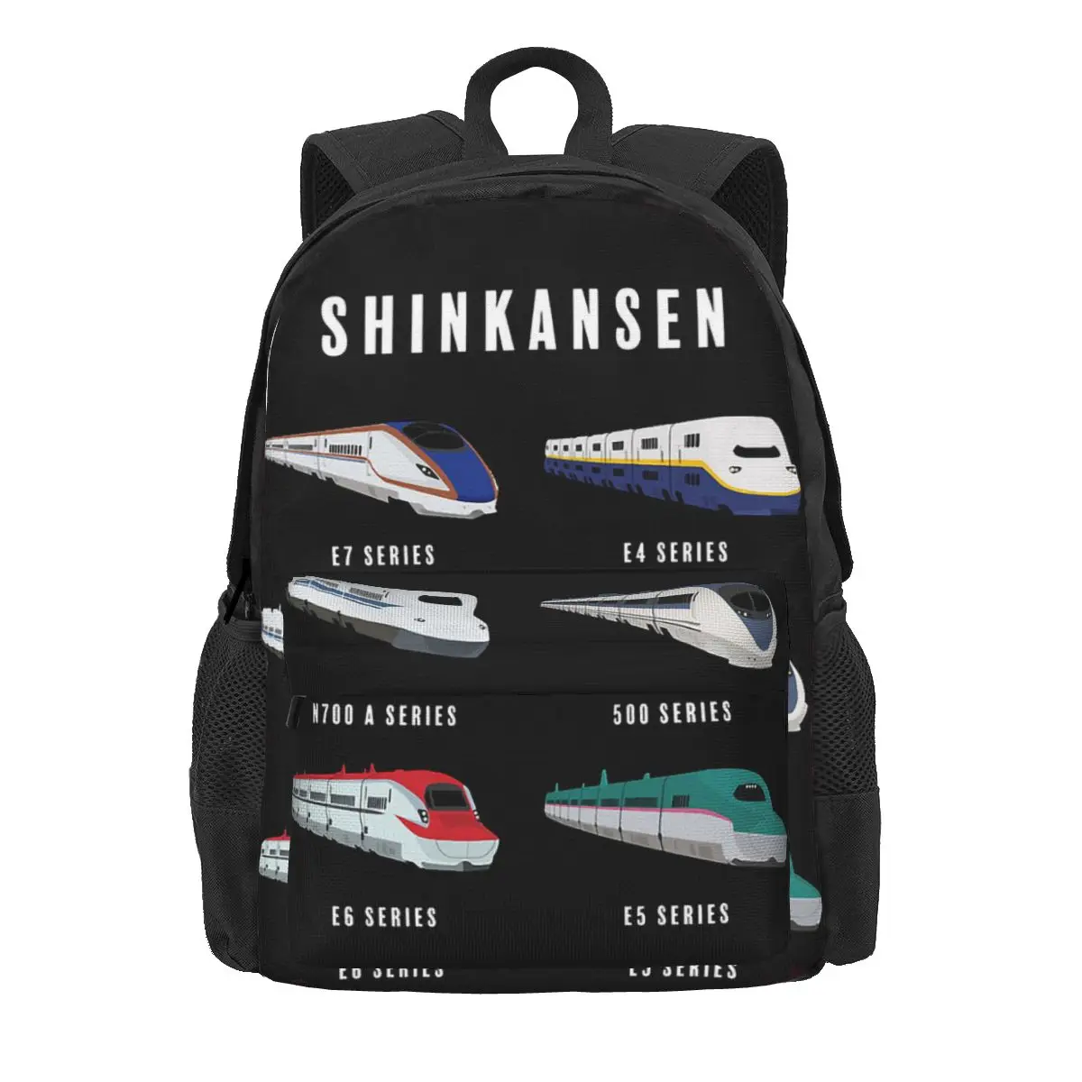 Japanese Shinkansen Bullet Trains Backpacks Boys Girls Bookbag Students School Bags Cartoon Kids Rucksack Shoulder Bag