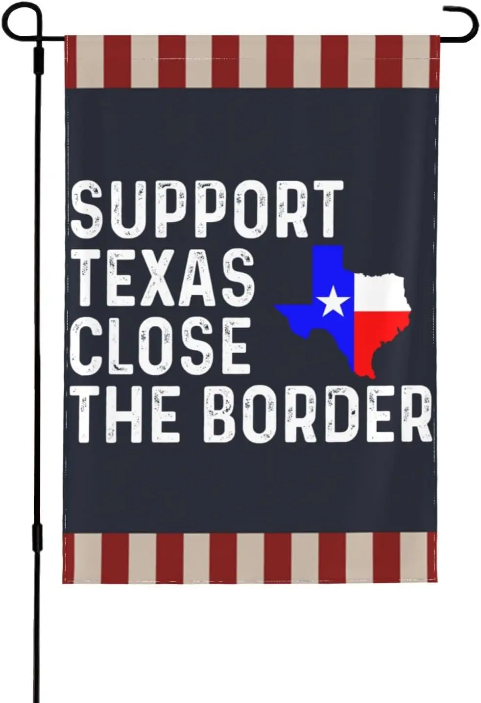 Support Texas Close The Borders Flag Support Texas Close The Borders Garden Flag Novelty Garden Flags 12x18 Double Sided Seasona