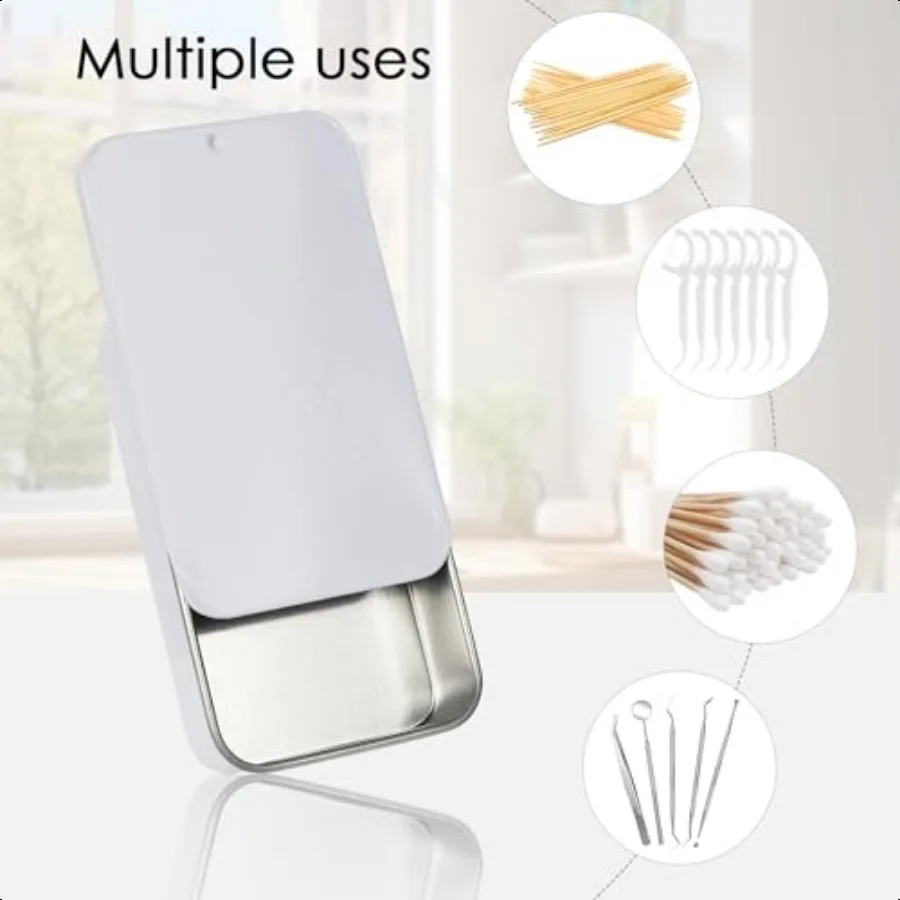 6 حزمة السفر أعواد قطنية Qtip حامل المحمولة الشعر التعادل المنظم مع غطاء Flosser موزع جهاز تنظيف الأسنان البلاستيك موزع الشعر Acc