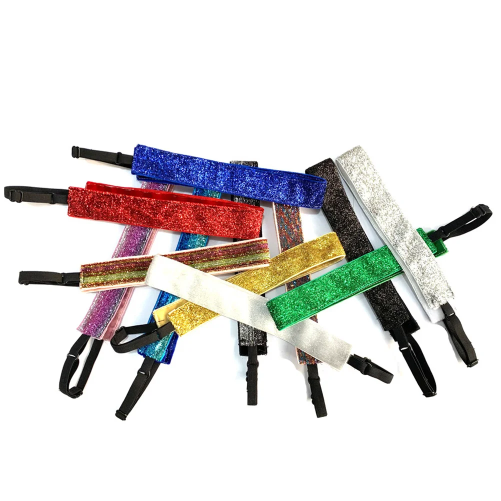 3 قطعة عصابات اليوغا عدم الانزلاق واسعة تنفس الرياضة رئيس التفاف للنساء الفتيات المراهقين الفضة الملونة 1 و 2 امرأة عصابات رأس