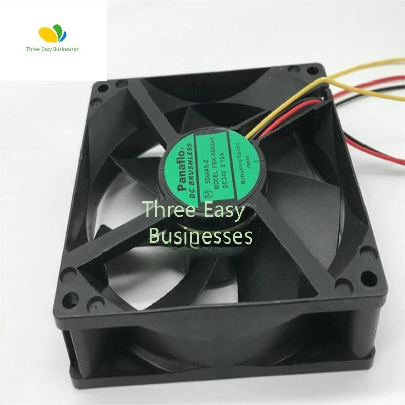 الجملة: الأصلي 9225 FBK-09A24h DC24V 0.12A 90*25 مللي متر ثلاثة أسلاك العاكس مروحة