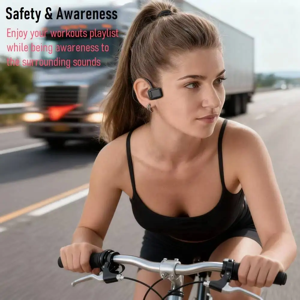 

Underwater MP3 Music Play Built-in 32G Memory IPX8 Waterproof Swimming Sport Earphone Bone Conduction Neckworn Bluetooth Headset